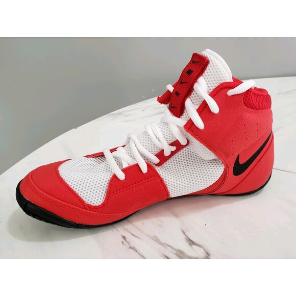 Nike Fury Combat Red White Black Wrestling Shoes boxing Mens AO2416-601 Size 6‎ main image 7